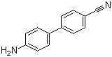 structure of CAS# 4854-84-6, 4'-Aminobiphenyl-4-carbonitrile;4-Amino-4'-cyanobiphenyl; 4-(4-Aminophenyl)benzonitrile