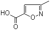 3-Methylisoxazole-5-carboxylic acid molecular structure (CAS 4857-42-5)