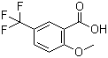 2-甲氧基-5-三氟甲基苯甲酸分子结构 (CAS 4864-01-1)