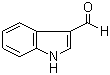 structure of CAS# 487-89-8, Indole-3-carboxaldehyde;3-Indolealdehyde; 1H-Indole-3-carboxaldehyde