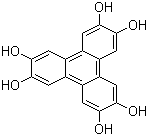 structure of CAS# 4877-80-9, 2,3,6,7,10,11-Hexahydroxytriphenylene;2,3,6,7,10,11-Triphenylenehexol