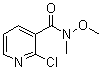 N-甲氧基-N-甲基-2-氯吡啶-3-甲酰胺分子结构 (CAS 488149-34-4)