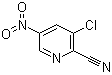 3-Chloro-5-nitro-2-pyridinecarbonitrile molecular structure (CAS 488713-30-0)
