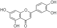 结构式 CAS# 491-70-3, 木犀草素; 3',4',5,7-四羟基黄酮