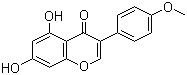 structure of CAS# 491-80-5, 5,7-Dihydroxy-4'-methoxyisoflavone;5,7-Dihydroxy-3-(4-methoxyphenyl)-4H-chromen-4-one; Biochanin A; Genistein 4'-methyl ether