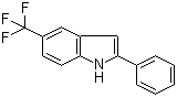 2-Phenyl-5-(trifluoromethyl)-1H-indole molecular structure (CAS 491601-38-8)