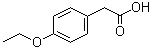 4-乙氧基苯乙酸分子结构 (CAS 4919-33-9)