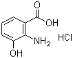 structure of CAS# 4920-81-4, 3-Hydroxyanthranilic acid hydrochloride;2-Amino-3-hydroxybenzoic acid hydrochloride