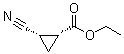 (1R,2S)-2-Cyanocyclopropanecarboxylic acid ethyl ester molecular structure (CAS 492468-16-3)
