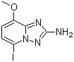 5-Iodo-8-methoxy-[1,2,4]triazolo[1,5-a]pyridin-2-amine molecular structure (CAS 492468-97-0)