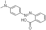 结构式 CAS# 493-52-7, 甲基红; 酸性红 2; 对二甲氨基偶氮苯邻羧酸; 2-[[4-(二甲基氨基)苯基]偶氮基]苯甲酸