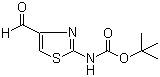 结构式 CAS# 494769-34-5, (4-醛基噻唑-2-基)氨基甲酸叔丁酯