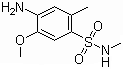 4-Amino-5-methoxy-2-methylbenzenesulfon-N-methylamide molecular structure (CAS 49564-57-0)