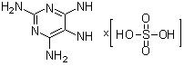 Pyrimidinetetramine sulfate molecular structure (CAS 49647-58-7)