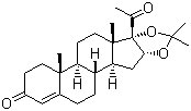 Alphasone acetonide molecular structure (CAS 4968-09-6)