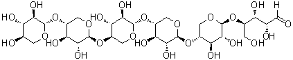 Xylohexaose molecular structure (CAS 49694-21-5)