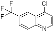 结构式 CAS# 49713-56-6, 4-氯-6-(三氟甲基)喹啉
