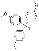 三(4-甲氧基苯基)甲基氯化物分子结构 (CAS 49757-42-8)