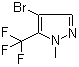 4-Bromo-1-methyl-5-(trifluoromethyl)-1H-pyrazole molecular structure (CAS 497832-98-1)
