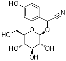 (alphaS)-alpha-(beta-D-Glucopyranosyloxy)-4-hydroxybenzeneacetonitrile molecular structure (CAS 499-20-7)