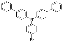 structure of CAS# 499128-71-1, N-(4-Bromophenyl)-N,N-bis(1,1'-biphenyl-4-yl)amine;N-[1,1'-Biphenyl]-4-yl-N-(4-bromophenyl)-[1,1'-biphenyl]-4-amine