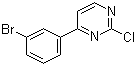 结构式 CAS# 499195-47-0, 4-(3-溴苯基)-2-氯嘧啶
