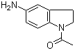 1-乙酰基-5-氨基-2,3-二氢吲哚分子结构 (CAS 4993-96-8)