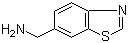 structure of CAS# 499770-92-2, 1,3-Benzothiazol-6-ylmethylamine;6-Benzothiazolemethanamine