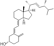 structure of CAS# 50-14-6, Vitamin D2;Calciferol; Ergocalciferol; Oleovitamin D2; 9,10-Secoergosta-5,7,10,22-tetraen-3-ol
