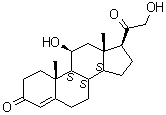 structure of CAS# 50-22-6, Corticosterone;11beta,21-Dihydroxyprogesterone; 17-Deoxycortisol; 4-Pregnene-11beta,21-diol-3,20-dione; Corticosteron; Kendall's compound B; NSC 9705; Reichstein's substance H