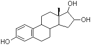 structure of CAS# 50-27-1, Estriol;1,3,5(10)-Estratriene-3,16a,17b-triol; Estra-1,3,5(10)-triene-3,16alpha,17beta-triol