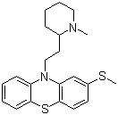 硫利达嗪分子结构 (CAS 50-52-2)