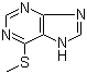 6-(甲硫基)嘌呤分子结构 (CAS 50-66-8)