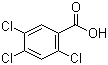 2,4,5-三氯苯甲酸分子结构 (CAS 50-82-8)