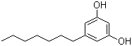5-庚基苯-1,3-二醇分子结构 (CAS 500-67-4)