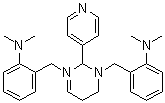 2,2'-[[Dihydro-2-(4-pyridinyl)-1,3(2H,4H)-pyrimidinediyl]bis(methylene)]bis[N,N-dimethylbenzenamine] molecular structure (CAS 500579-04-4)