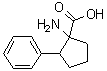 1-氨基-2-苯基环戊烷羧酸分子结构 (CAS 5007-32-9)