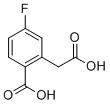 2-(Carboxymethyl)-4-fluorobenzoic acid molecular structure (CAS 500779-09-9)