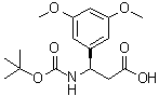 (betaR)-beta-[[(1,1-Dimethylethoxy)carbonyl]amino]-3,5-dimethoxybenzenepropanoic acid molecular structure (CAS 500788-94-3)