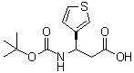 (betaR)-beta-[[(1,1-Dimethylethoxy)carbonyl]amino]-3-thiophenepropanoic acid molecular structure (CAS 500788-99-8)