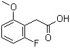 2-Fluoro-6-methoxyphenylacetic acid molecular structure (CAS 500912-19-6)