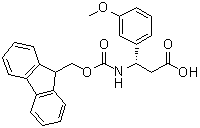 (betaS)-beta-[[(9H-芴-9-基甲氧基)羰基]氨基]-3-甲氧基苯丙酸分子结构 (CAS 501015-29-8)