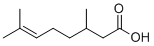 Citronellic acid molecular structure (CAS 502-47-6)