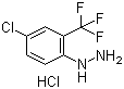 [4-Chloro-2-(trifluoromethyl)phenyl]hydrazine hydrochloride molecular structure (CAS 502496-20-0)