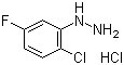 2-Chloro-5-fluorophenylhydrazine hydrochloride molecular structure (CAS 502496-25-5)