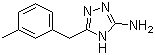 5-(3-Methylbenzyl)-4H-1,2,4-triazol-3-amine molecular structure (CAS 502685-82-7)