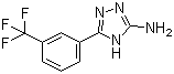 5-(3-(Trifluoromethyl)phenyl)-4H-1,2,4-triazol-3-amine molecular structure (CAS 502686-01-3)