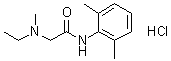 结构式 CAS# 50295-20-0, N-(2,6-二甲基苯基)-2-(乙基甲基氨基)乙酰胺单盐酸盐