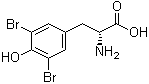 结构式 CAS# 50299-42-8, 3,5-二溴-D-酪氨酸