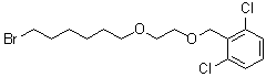 结构式 CAS# 503070-57-3, 2-[2-(6-溴己氧基)乙氧基甲基]-1,3-二氯苯